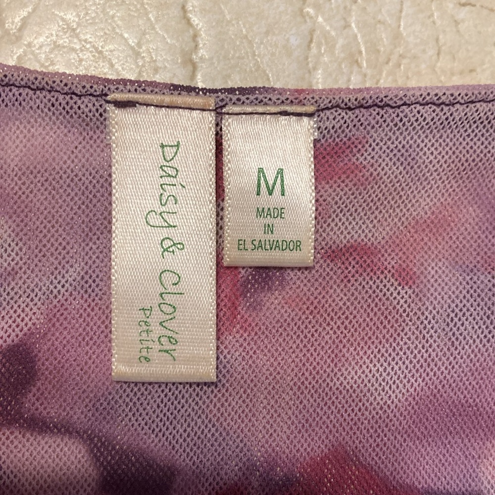 Petite M floral blouse - Picture 3 of 4
